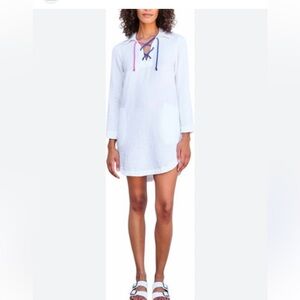 Sundry White Swim Coverup Dress